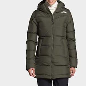NORTH FACE OLIVE GREEN WINTER COAT